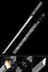 Handmade Japanese Chokuto Ninjato Sword With Leopard Print Scabbard