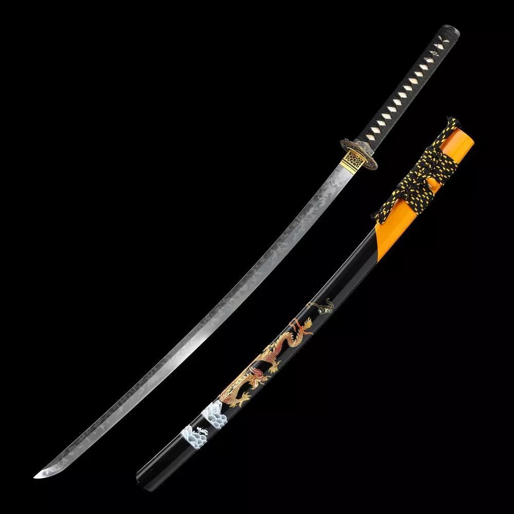Clay Tempered Katana | T10 Carbon Steel Katana with Real Hamon