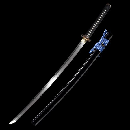 Handmade Japanese Katana Sword Damascus Steel With Flower Tsuba