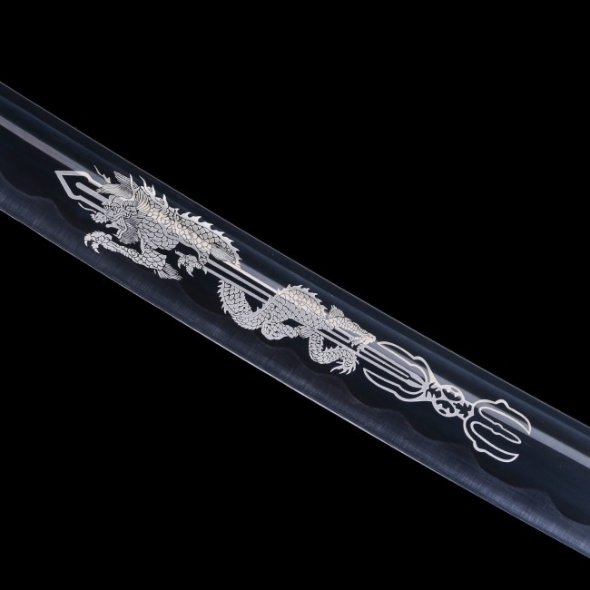 1060 Carbon Steel Katana | 1060 Carbon Steel Katana with Dragon
