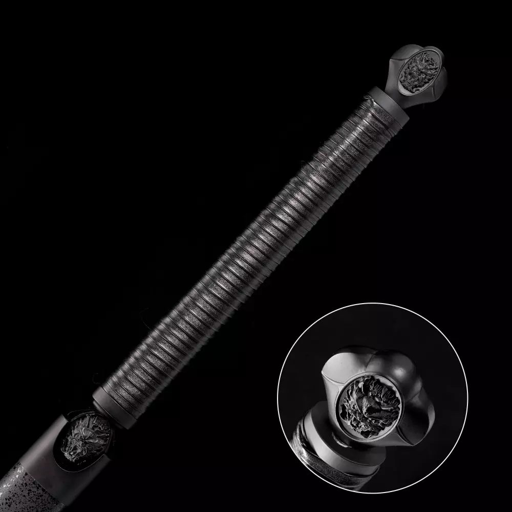 Modern Ninjato | Manganese Steel Ninjato with Black Lacquer Saya