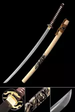 Handmade Japanese Katana Sword Damascus Steel Full Tang