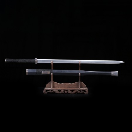 Handmade Black Wood Real Copper Damascus Steel Han Dynasty Chinese Swords