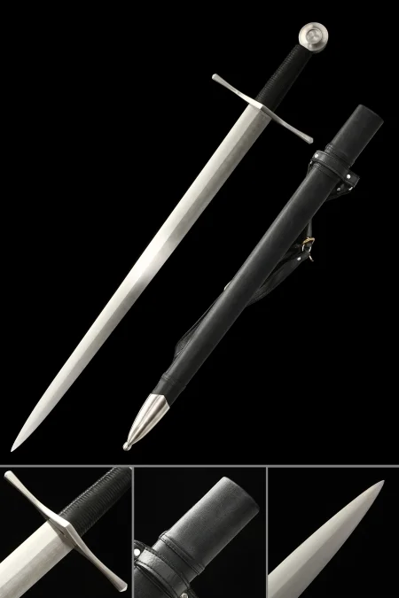 Handmade Medieval Bastard Sword Manganese Steel Blade