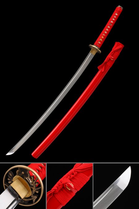 Tk Classic Series (紅梅) High-standard Red Japanese Katana Swords