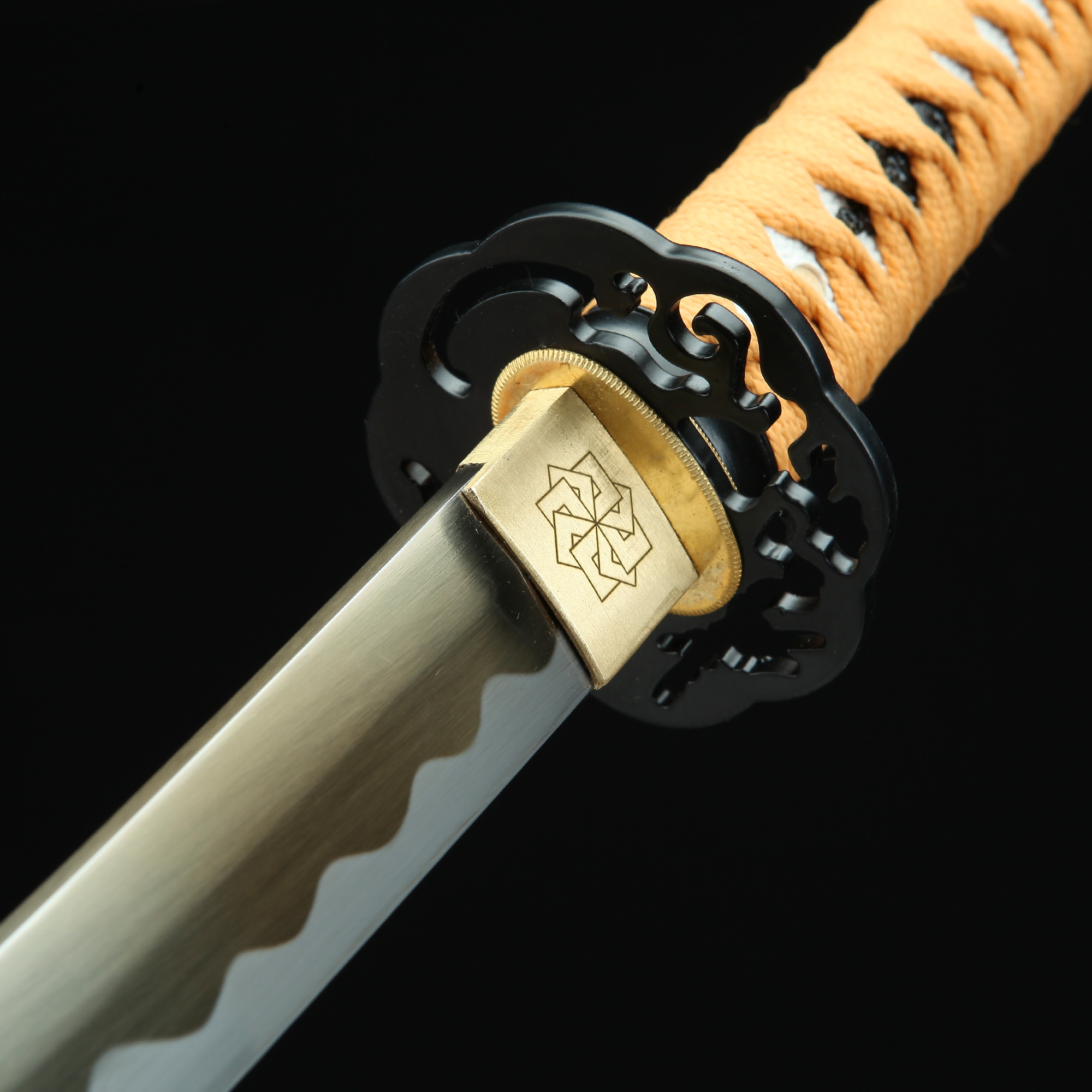 Handmade Spring Steel Sharpening Real Japanese Katana Samurai Sword ...