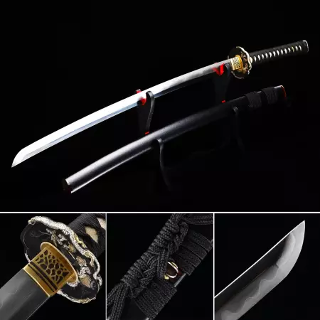 High-performance Genuine Japanese Katana Sword Damascus Steel Real Hamon