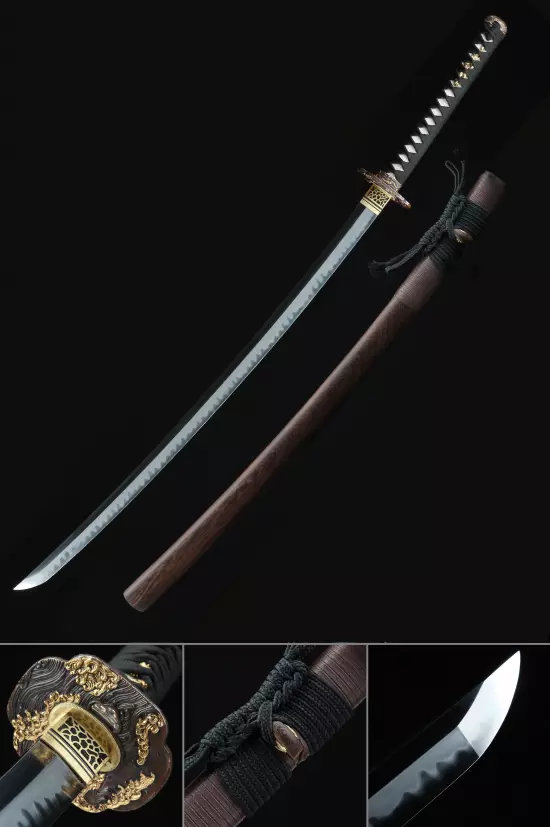 Handmade Japanese Katana Sword T10 Carbon Steel Full Tang
