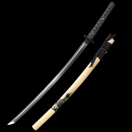 Handmade Full Tang Japanese Katana Sword With Damascus Steel
