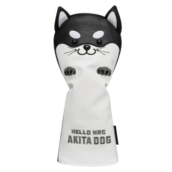 Akita Dog Driver Headcover - Black
