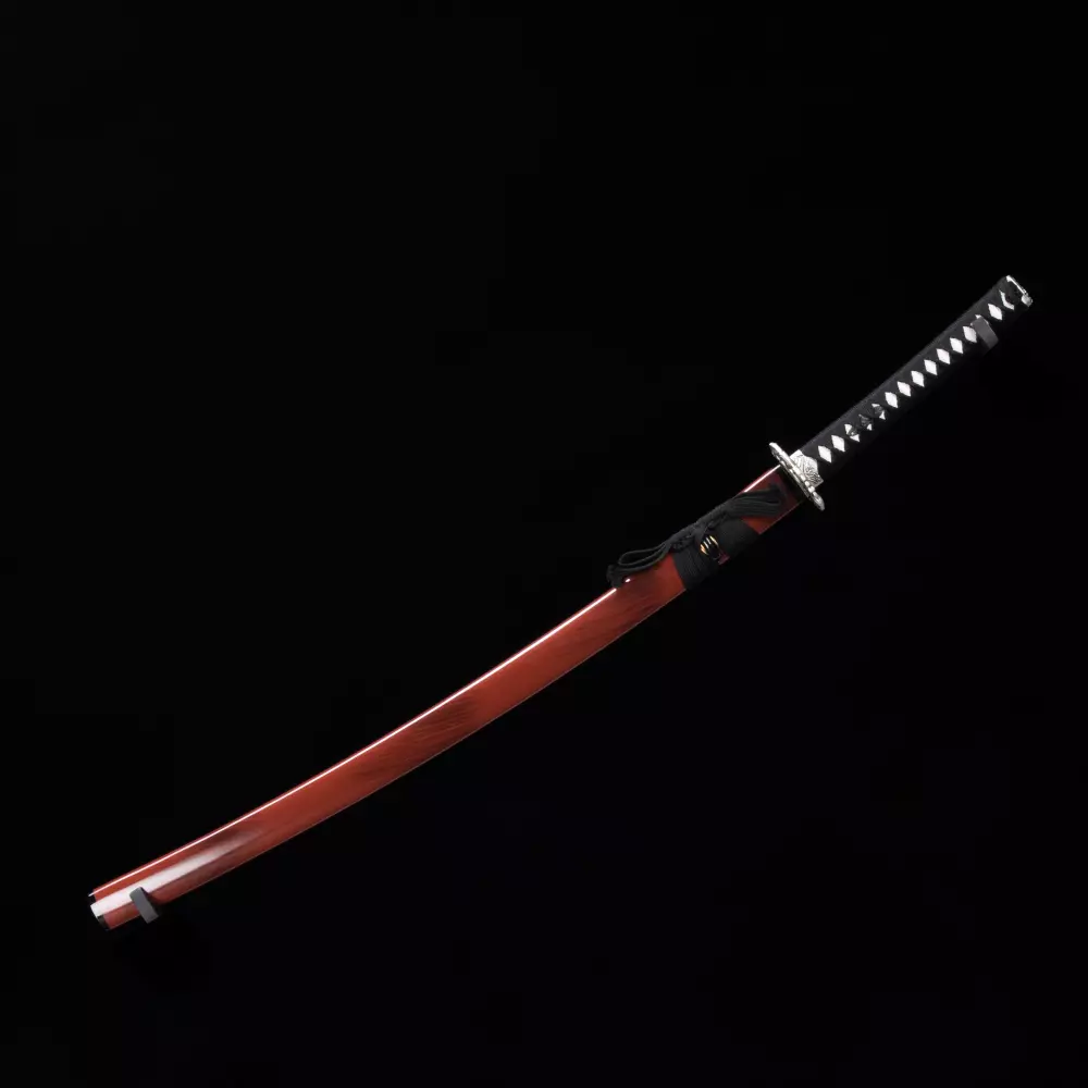 Crimson Katana | Manganese Steel Katana Red Blade with Koi Tsuba