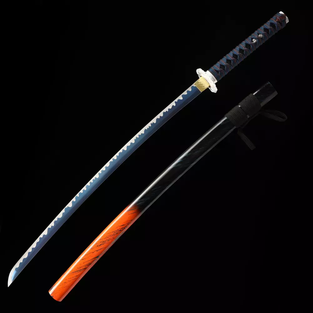 Blue Blade Katana | Manganese Steel Blue Blade Katana with Dragon