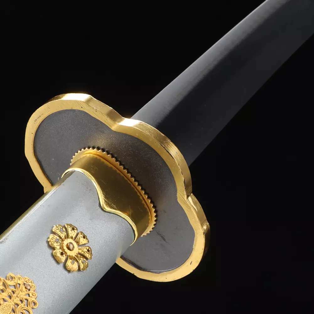 Tachi Sword | Touken Ranbu Tsurumaru Kuninaga Silver Tachi Sword 