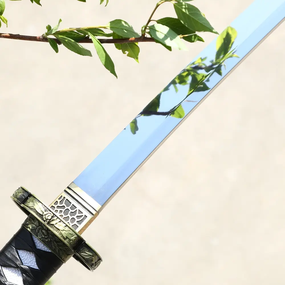 ヒシモ　PerfectionオリジナルDen T achi １７５Ｌ 1095 Carbon Katana | 1095 Carbon Steel Tachi Sword - Full Tang