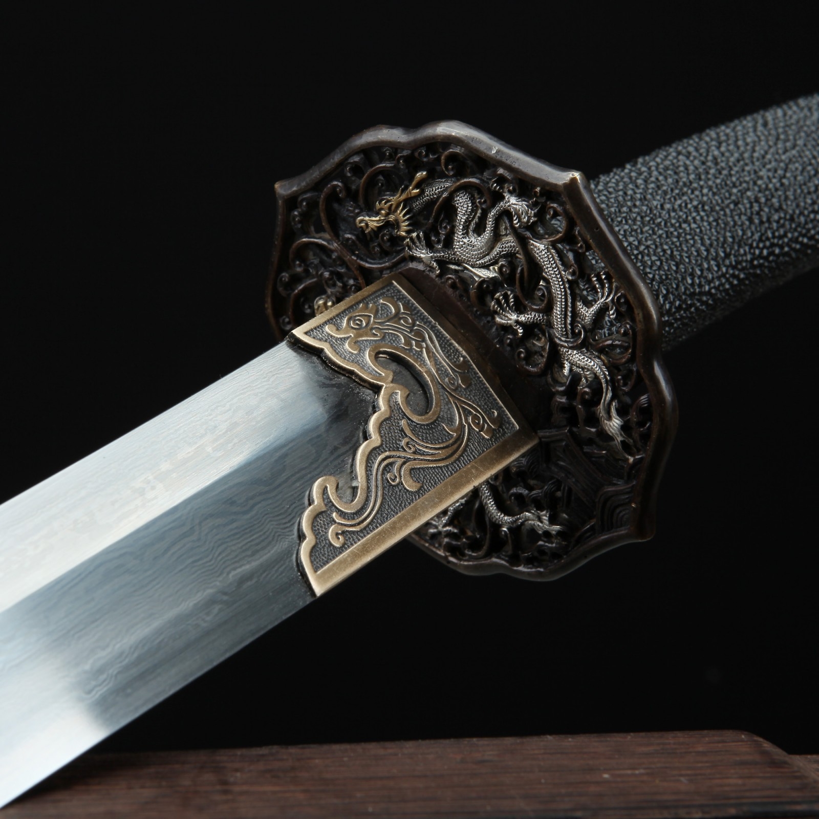Oxtail Dao | Chinese Oxtail Dao Saber Sword Broadsword Damascus Steel ...