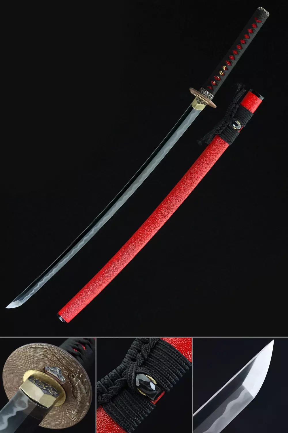 Tamahagane Katana Japanese Katana Sword Primary Tamahagane Steel TrueKatana