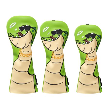 Crocodile Golf Wood Headcovers Set - Green