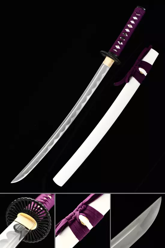 Handmade Japanese Wakizashi Sword 1045 Carbon Steel Full Tang