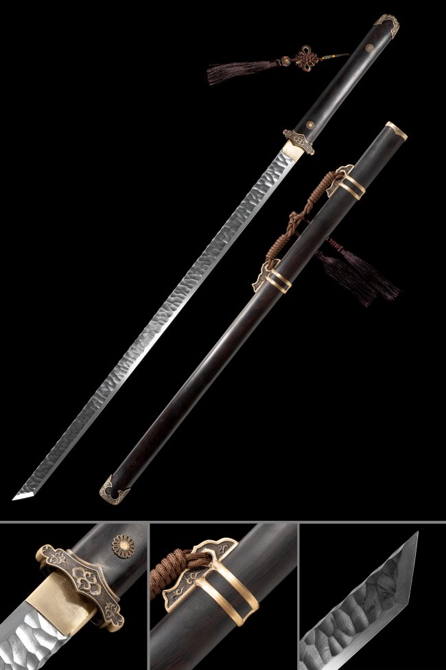 Handmade Chinese Tang Dao Sword Pattern Steel Hand Forged