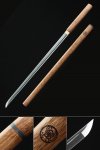 Handmade Japanese Shirasaya Fujitora Ninjato Ninja Shikomizue Blind Fury Stick Swords Without Tsuba