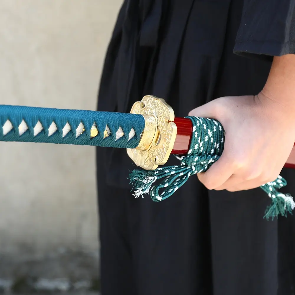 1095 Carbon Katana | 1095 Carbon Steel Katana with Red Lacquer