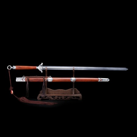Handmade Rosewood Full Tang Stainless Steet Training Tai Chi Sword Chinese Sword