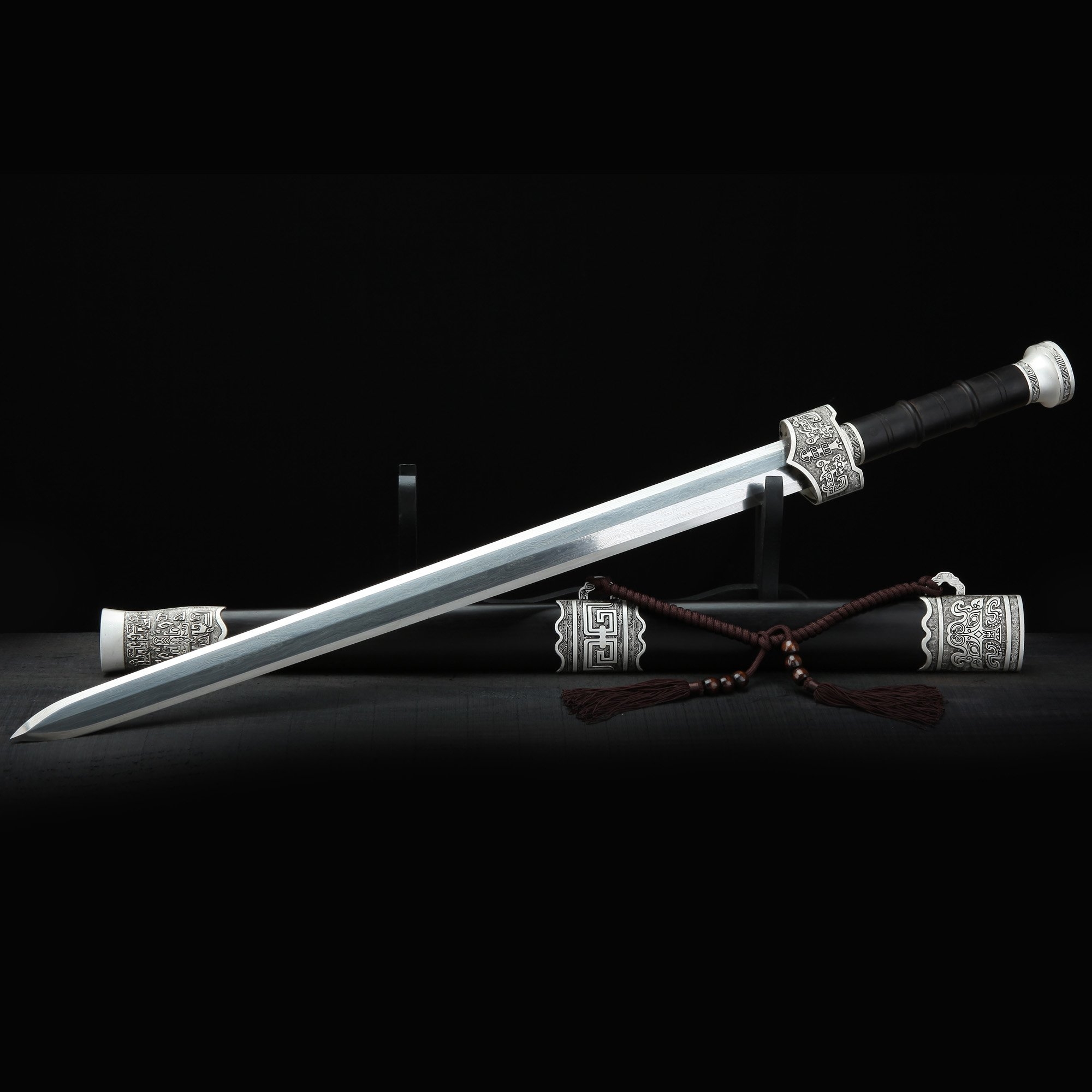 Chinese Han Sword | Handmade Chinese Straight Double Edged Sword ...