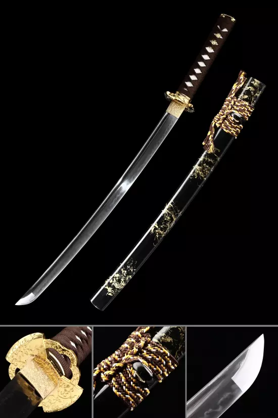 Handmade Japanese Katana Sword T10 Carbon Steel Full Tang