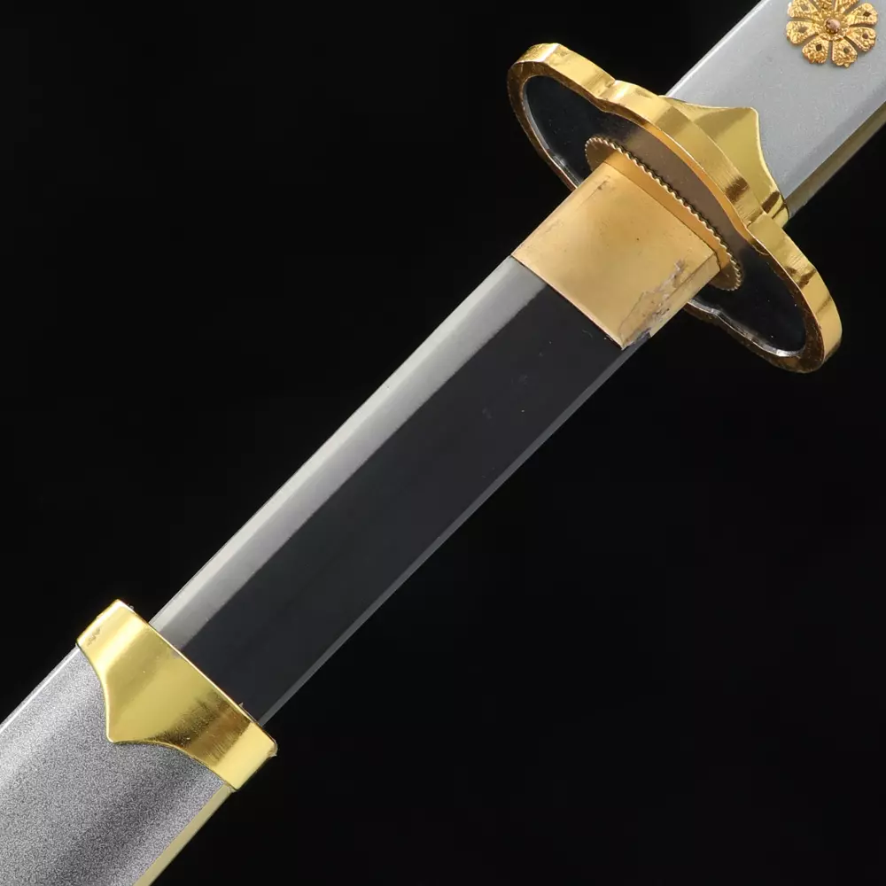 Tachi Sword | 1060 Carbon Steel Tachi Sword with Silver Matte Saya