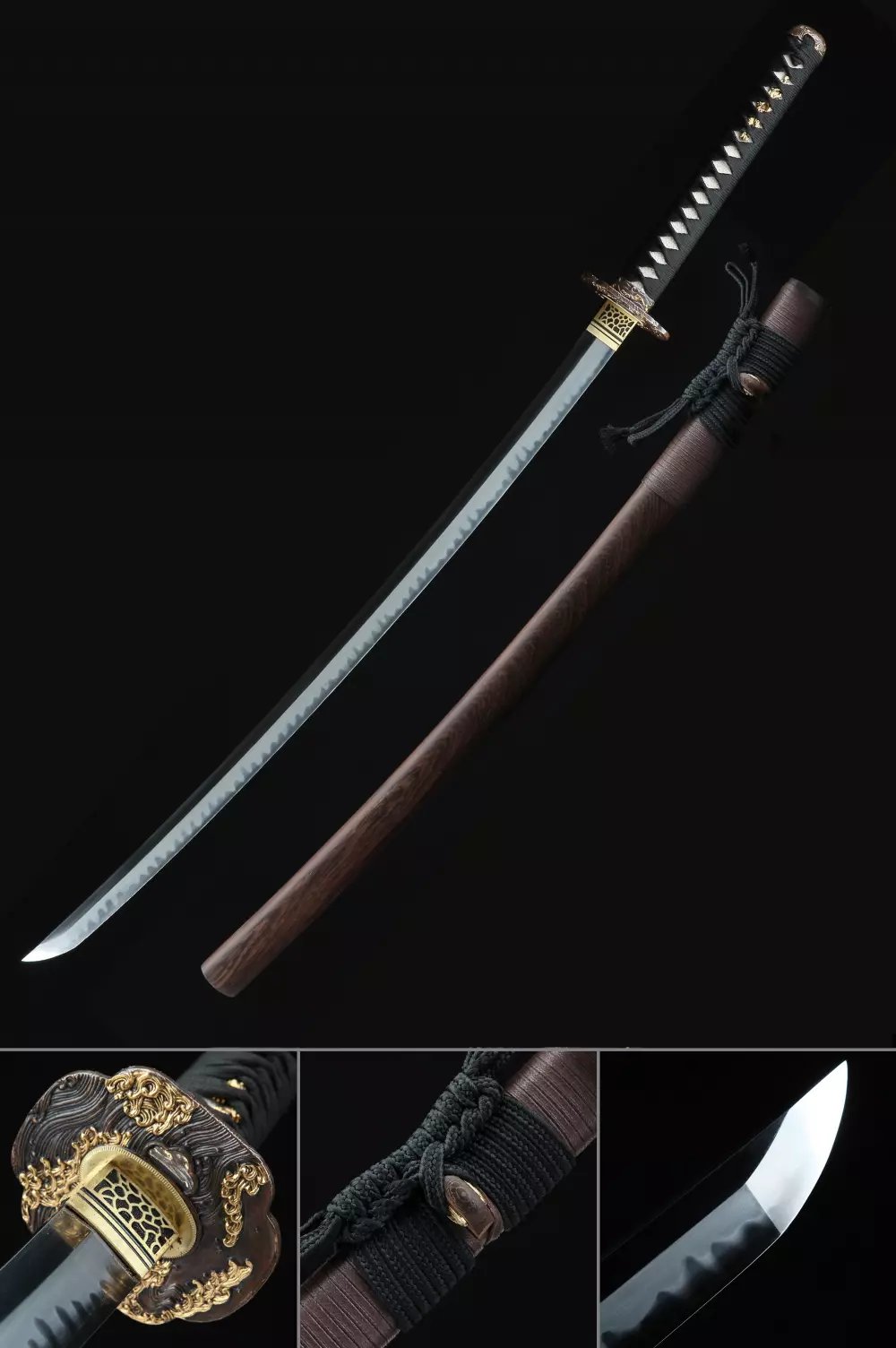 Clay Tempered Katana | T10 Clay Tempered Japanese Katana with Real