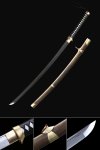 Handmade Nihonto Japanese Katana Sword Damascus Steel With Copper Fittings