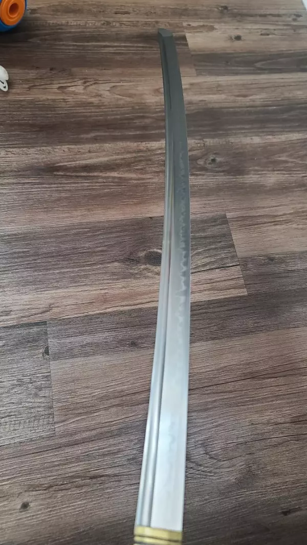 Handmade Japanese Shirasaya Katana Sword T10 Carbon Steel Real Hamon Without Tsuba