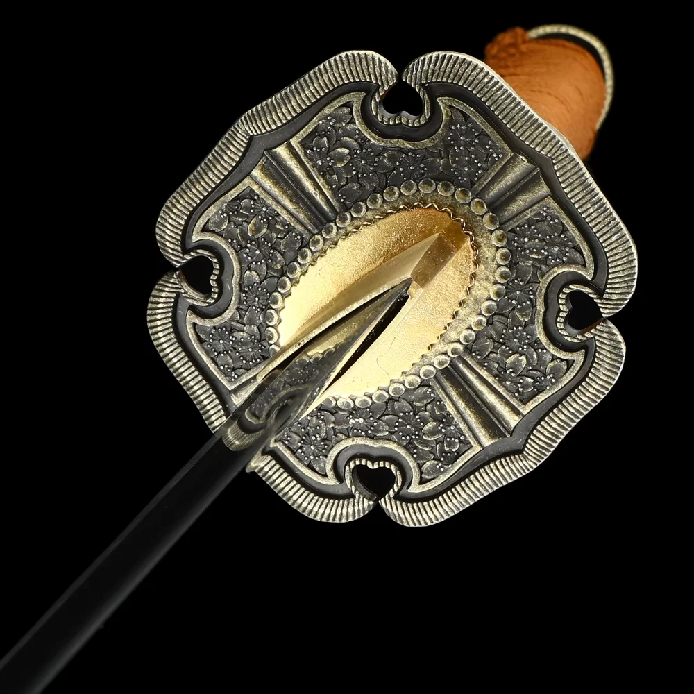 Odachi Sword | 1095 Carbon Steel Odachi with Orange Hardwood Saya