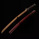 Red Saya Wooden Katana Swords
