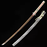 Yellow Crod Handle Katana