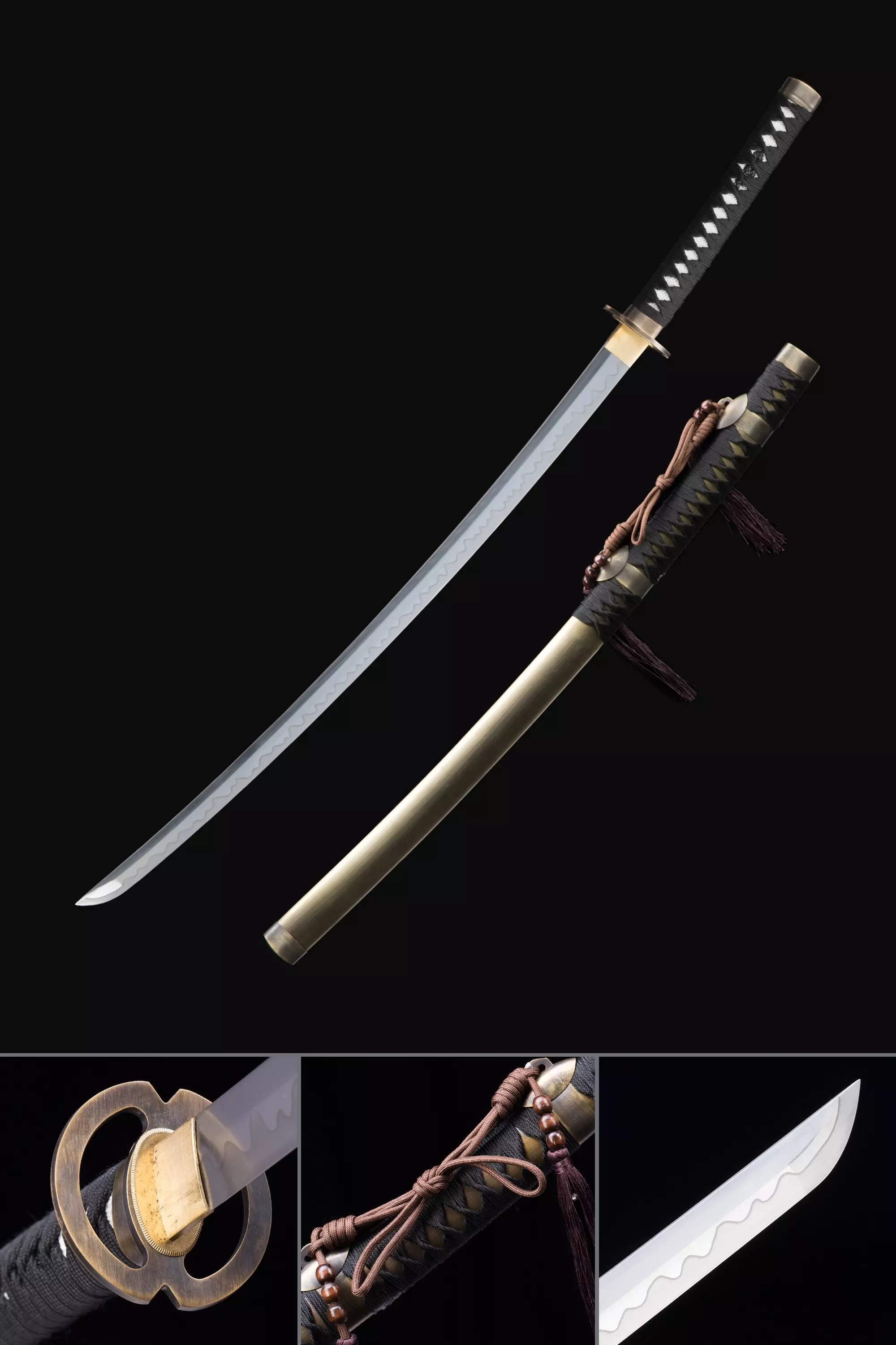 Bronze Katana | Handmade Japanese Samurai Sword With Bronze Scabbard ...