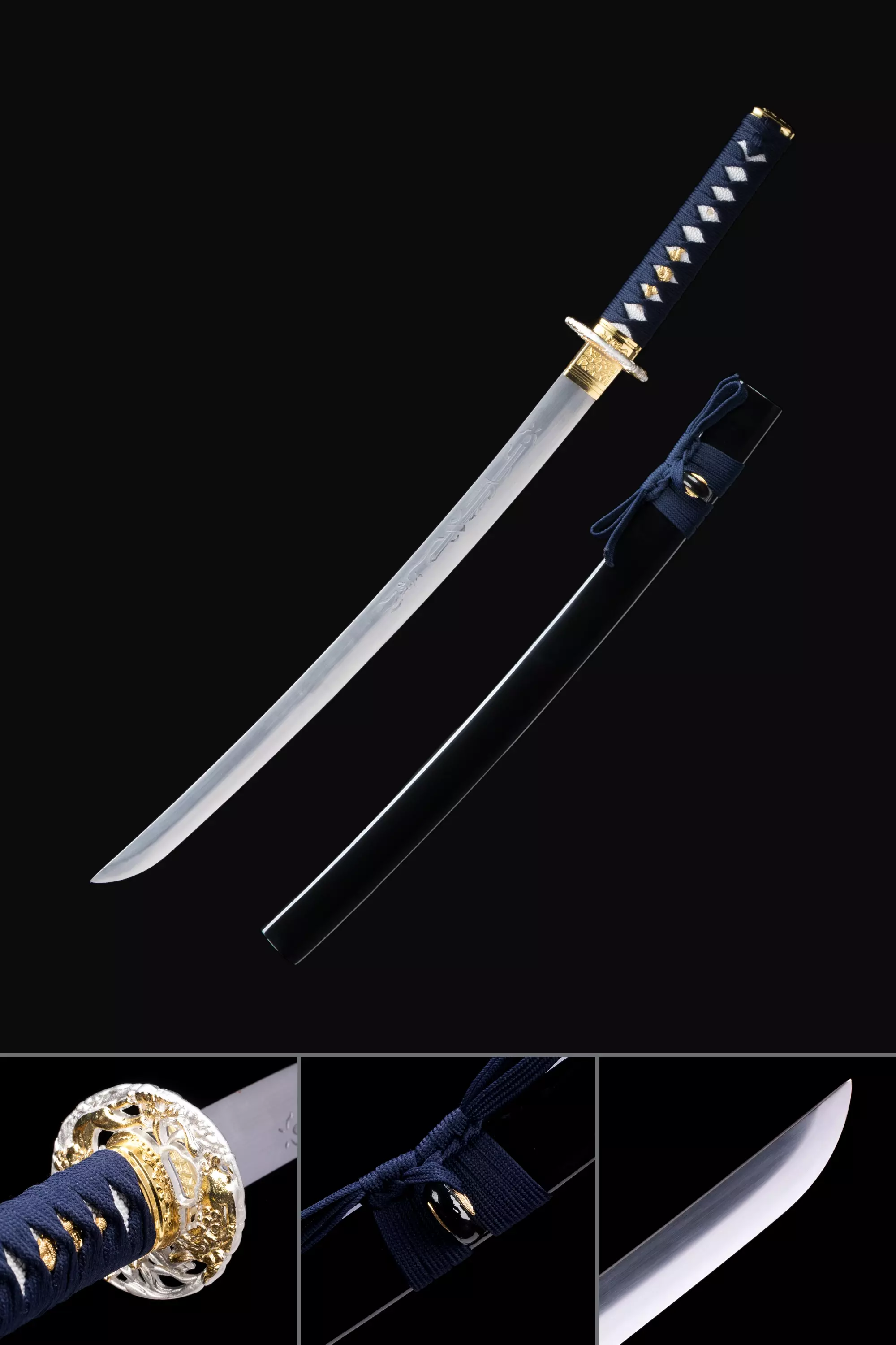 Full Tang Wakizashi | Handmade Manganese Steel Real Japanese Wakizashi ...