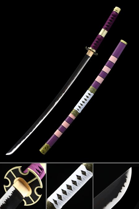 Handgefertigtes Luffys Schwert, Nidai Kitetsu Katana One Piece