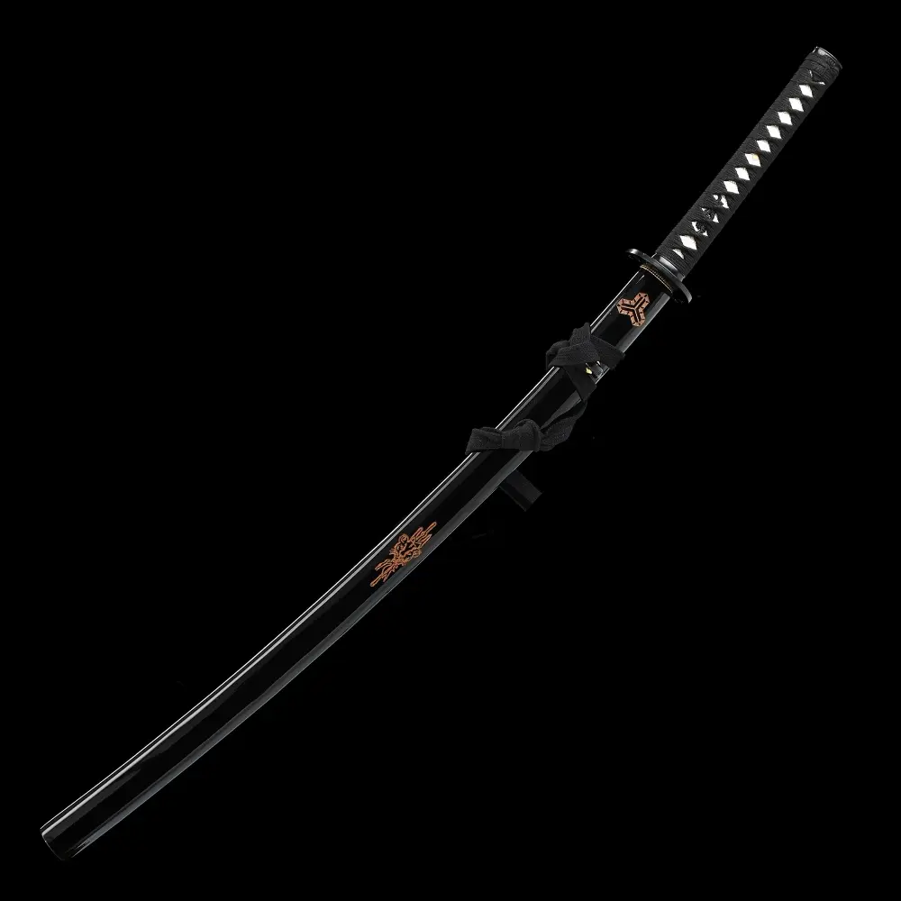 Japanese Sword | 1060 Carbon Steel Full Tang Katana with Black