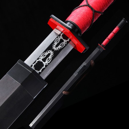 High-performance Manganese Steel Black Blade Chinese Han Dynasty Sword With Ebony Scabbard