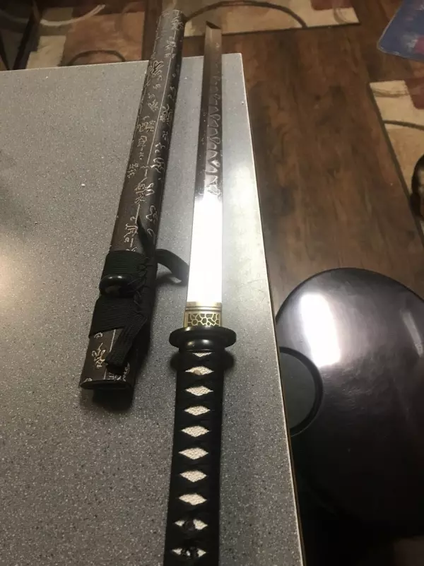 Handmade Japanese Chokuto Ninjato Sword T10 Carbon Steel Full Tang
