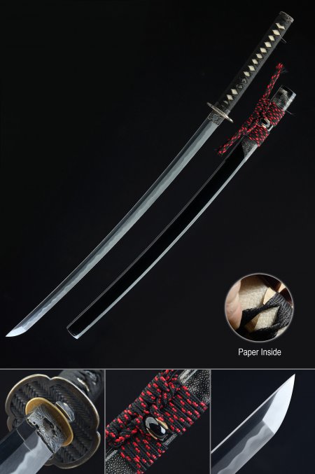 Razor Sharp Katana, Handmade Japanese Katana Sword Real Hamon Full Tang