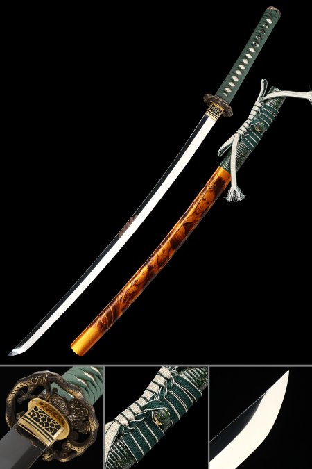 Handcrafted Full Tang Japanese Samurai Sword With 1095 Carbon Steel Blade