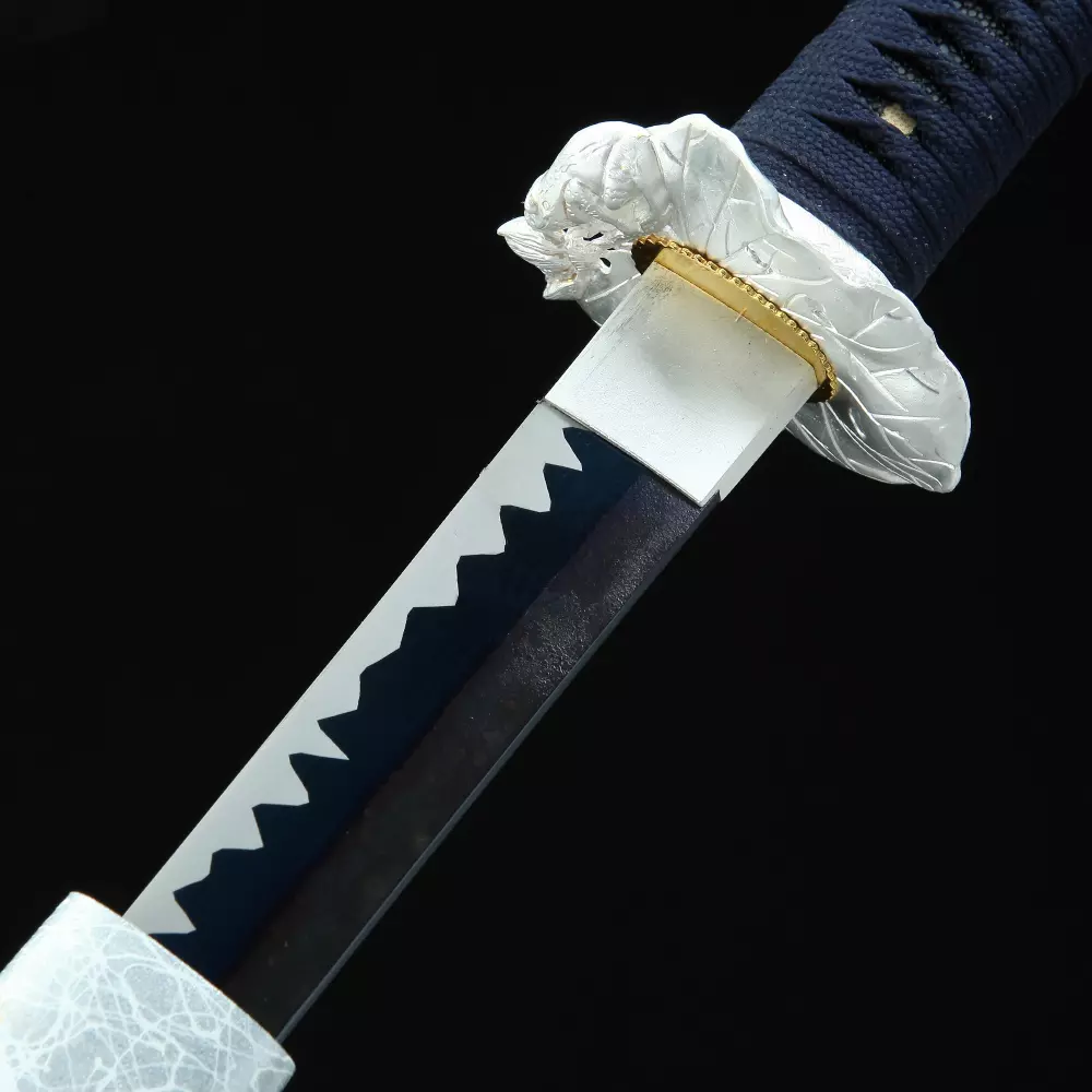 Ninjato Katana | Handmade Japanese Chokuto Ninjato Sword With Blue