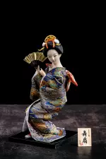 Silk Japanese Geisha Dolls