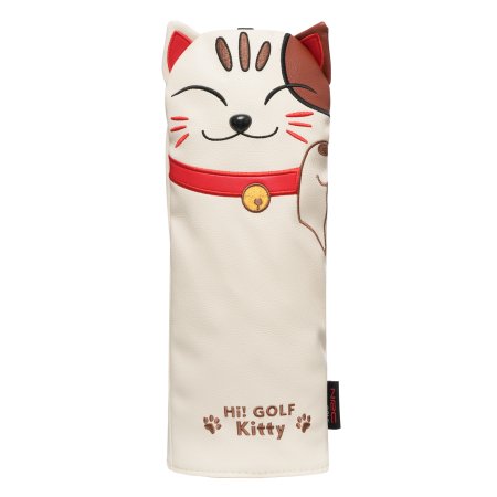 Lucky Cat Driver Headcover - Cream White