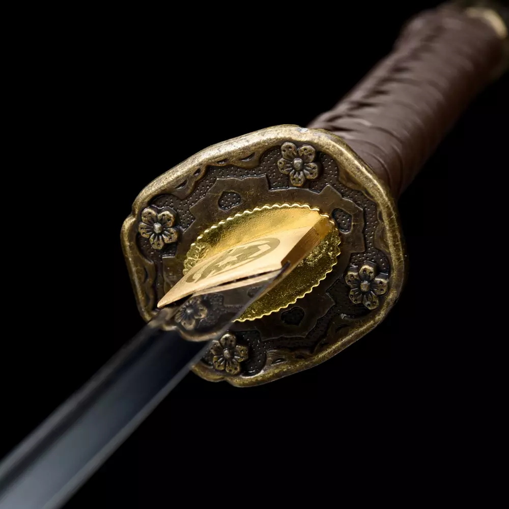 Épée Japonaise Gunto 98 Reproduction - Lame Acier Ressort, Fourreau Fer, Katana, Neuf