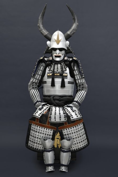 Special Handmade Silver Japanese Samurai Armor, Life Size Samurai Armor Yoroi