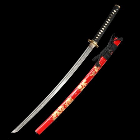 Handcrafted Japanese Katana Sword T10 Carbon Steel With Real Hamon Blade