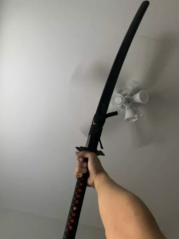 Handmade Bleach Kurosaki Ichigo Bankai Tensa Zangetsu Anime Katana Swords